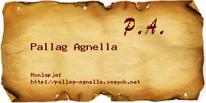 Pallag Agnella névjegykártya